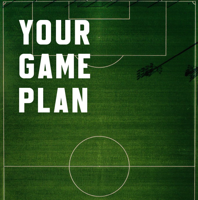 Coach bespreekt een wedstrijdplan